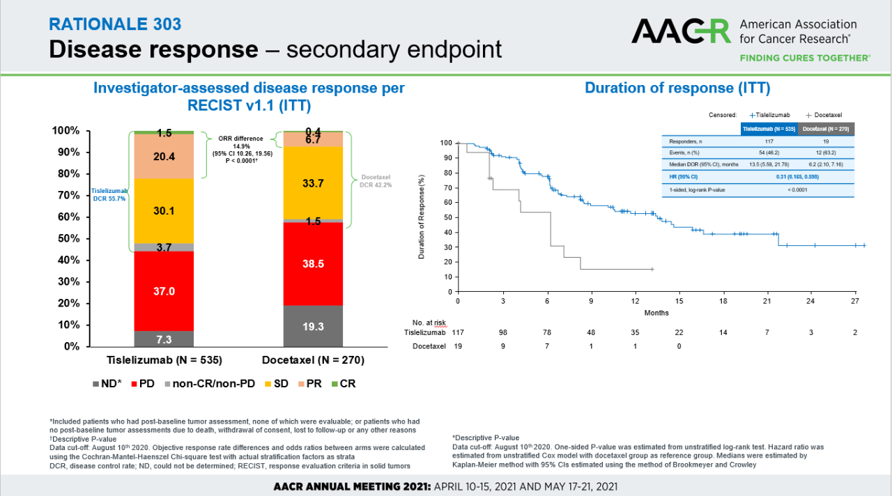 2021 aacr | 范云教授:替雷利珠单抗rationale 303研究闪耀国际舞台